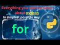 for loop in python | Iterative statements in python | python full course | complete python |