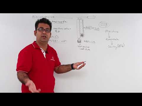 What is the principle of psychrometer?
