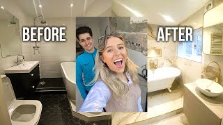 MY NEW BATHROOM *FULL TOUR* Before \u0026 After Bathroom Renovation / Make Over | Em Sheldon AD