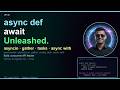 Python Async Await EXPLAINED | Run 1000 Tasks on ONE Thread | asyncio Tutorial | Ep 25