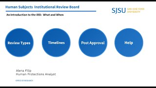 SJSU IRB - What and When