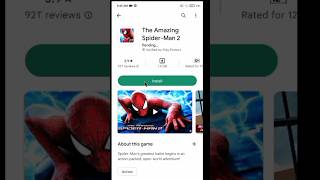 The amazing Spider-Man 2 ✨ but now download from Play Store #shorts #spiderman