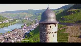 German Castles and towers of the Mosel River.