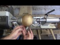 how to make perfect sphere on the lathe with this jig woodturning