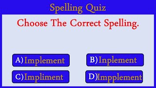 Spelling Quiz 20: Can You Score 20/20?