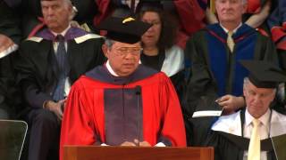 Former Indonesian president awarded honorary doctorate