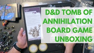 D\u0026D Tomb of Annihilation Board Game Unboxing