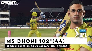 IPL2020 HIGHLIGHTS | MS Dhoni's magical 102*(44) | CRICKET 19