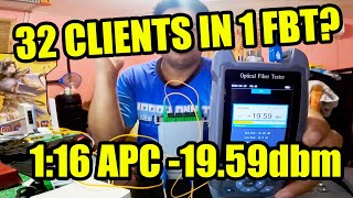 32 CLIENTS IN ONE FBT? | APC Green FTTH | Step By Step Tutorials