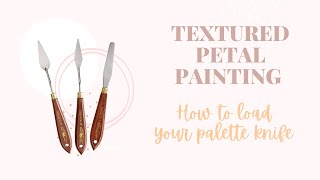 Textured art, palette knife petals technique for beginners. #texturedpetals