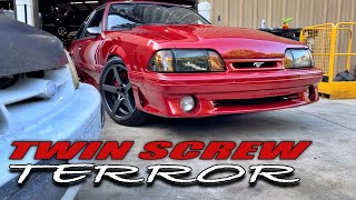 RIDICULOUS Terminator swapped \u0026 Kenne Bell boosted fox body!