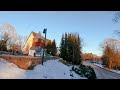 espoo walk medieval espoo cathedral february 2023 finland 4k