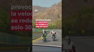 Motociclistas hacen "zigzag" en la carretera México-Cuernavaca