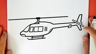 COMO DIBUJAR UN HELICÓPTERO