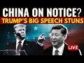 LIVE: Donald Trump Speech LIVE | Trump's Big Message For India, China & Russia LIVE | US News LIVE