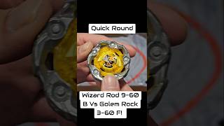 Beyblade X - Wizard Rod 9-60 B Vs Golem Rock 3-60 F! beybladexbattle #beybladex #beyblade