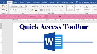How to Customize the Quick Access Toolbar in Microsoft Word 2016