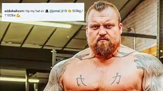 Eddie Hall’s Reaction To The 500KG Sumo Deadlift