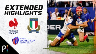 France v. Italy | 2023 RUGBY WORLD CUP EXTENDED HIGHLIGHTS | 10/6/23 | NBC Sports