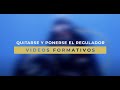 FEDAS - Quitarse y ponerse el regulador