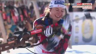 🔴🔴MURIEL BODSON CHAMPIONNAT DU MONDE DE BIATHLON 2025 INDIVIDUEL FEMMES A LENZERHEIDE 18 02 2025