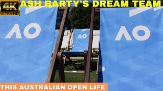 ⁴ᴷ Ash Barty's Grand Slam Dream Team |  Steffi Graf (GER) Serena Williams (USA)