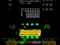 Did you know that in SPACE INVADERS...