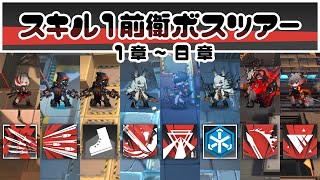 【アークナイツ】スキル1前衛ボスツアー 1章～8章