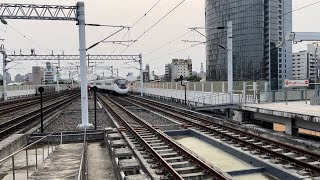 「慢速拐股」385次EMU3000新自強號 台中慢速出站 @airrailtravel 那天竟然遇到你