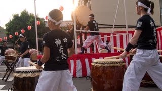 上七軒盆踊り2012 北野天満宮神若会太鼓連 和太鼓演奏 Japanese Drums