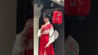 Winter Red Hanfu Tang Dynasty Traditional Chinese Clothing 4810