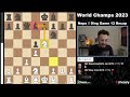 world chess championship 2023 game 12