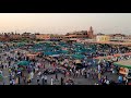 hyperlapse marrakech jemaa el fna square sunset