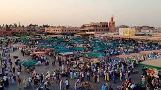 Hyperlapse | Marrakech | Jemaa El-Fna Square | Sunset