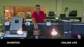 Online UPS vs Inverter - Watch What Happens to the Lights