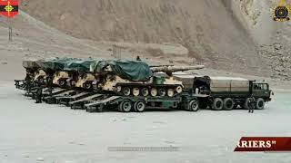 Indian army K9 VAJRA TANKS Self Propelled Howitzer BEML TATRA T815 High Mobility Trucks