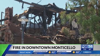 Cleanup continues after Monticello fire