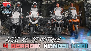 EP 102 : 4 BERADIK RIDE KE HATYAI THAILAND #trk502 #yamahatmax #triumphtiger #bmwgs1250 #touring