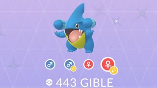 Shiny Gible Evolution - Gible Community Day