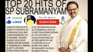 S P Balasubramaniam Hindi Songs Jukebox | Top 20 Evergreen Hits - SP Balasubramaniam