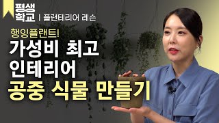 [#EBS평생학교] 4강 대롱대롱 공중 식물 만들기│이해솔의 난생처음 플랜테리어