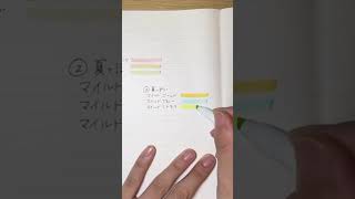 絶対にまとまるおすすめの３色🩵🩷🤍#配色 #3色  #色 #手帳 #手帳デコ #マイルドライナー #文具 #文房具 #手帳好きさんと繋がりたい #文房具好きな人と繋がりたい#shorts