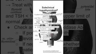 Subclinical hypothyroidism