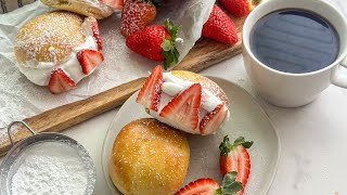 Strawberries And Cream Maritozzo Recipe