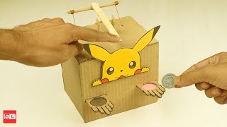 How To Make a Coin Bank Box From Cardboard | DIY cardboard crafts