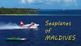 Seaplanes of Maldives - landing and taking off