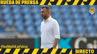 Rueda de prensa de Diego Martínez previa al #RealMadridLasPalmas | UD Las Palmas