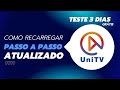 COMO RECARREGAR O UNITV PRO, COMO ATIVAR O UNITV PRO MELHOR APP PARA ANDROID QUE EXISTE #unitv