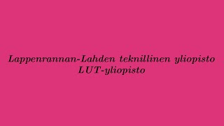 LaTe-Duo - Lappeenrannan-Lahden teknillinen yliopisto LUT-yliopisto