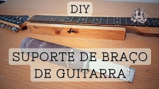 DIY Suporte de PALLET p/ Braço de Guitarra - com Lixa de Rolo @luthierjigs #luthieria #diy #pallet